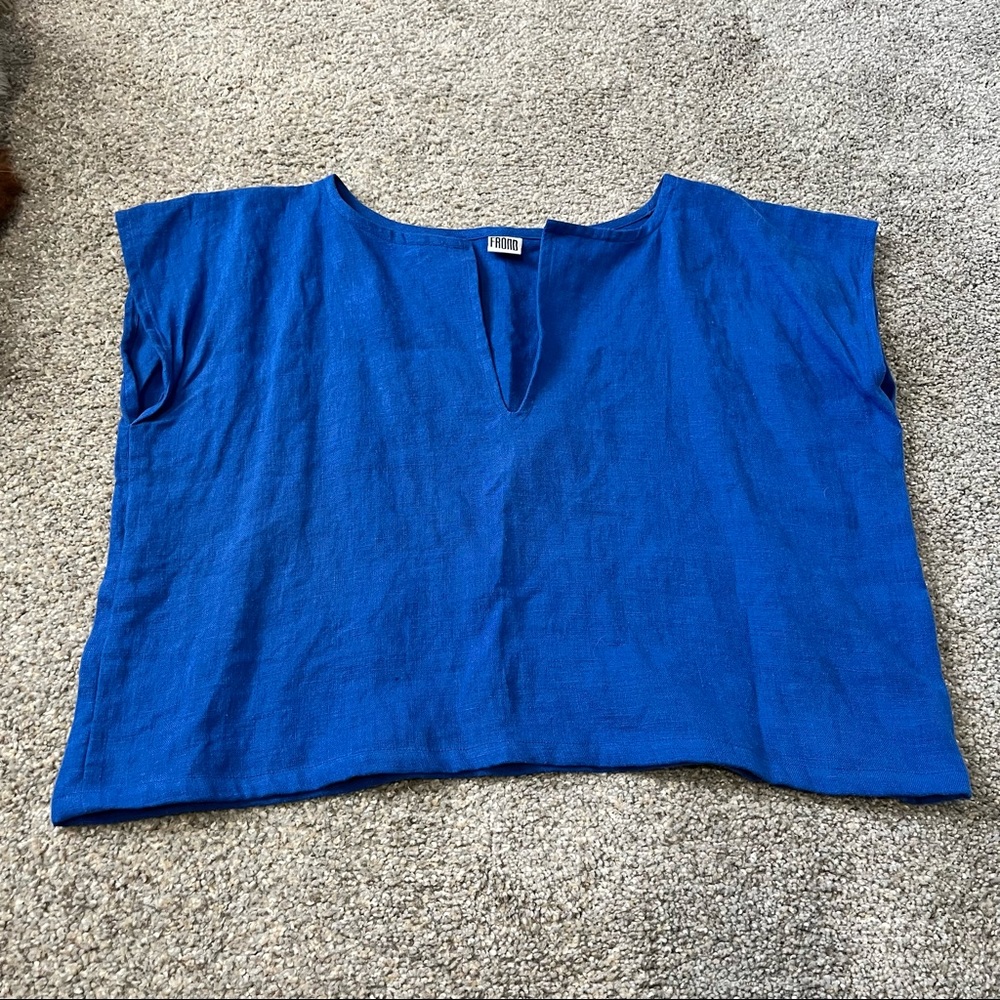 Frond Linen Top